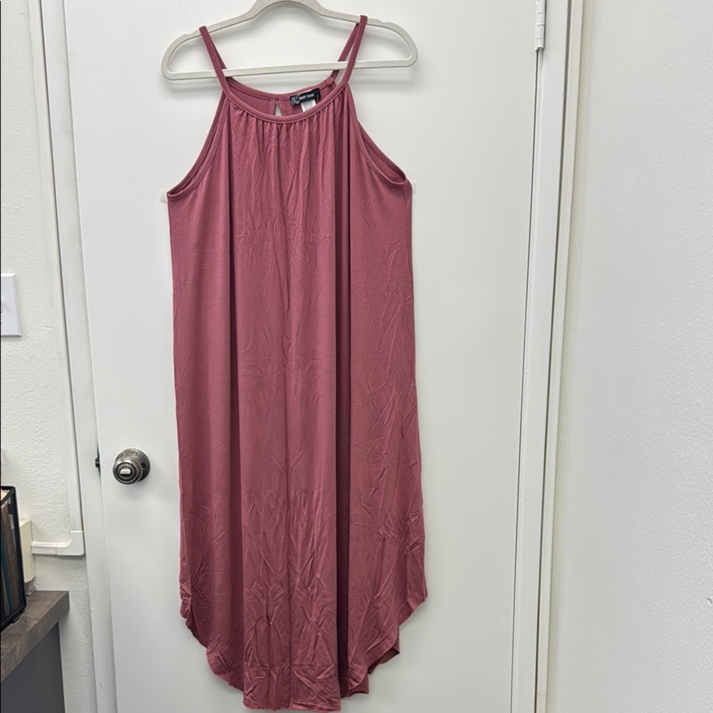 MRT 1030 Size 2X Women's Mauve Sleeveless Dress